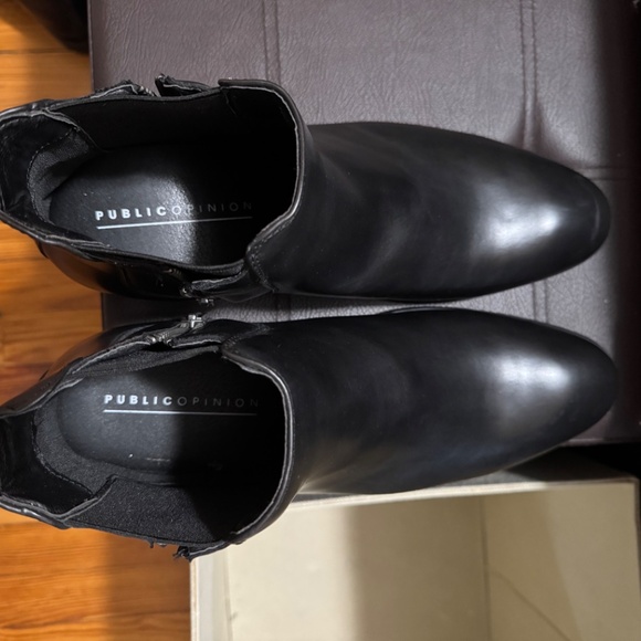 Men’s Black Chelsea Boots with Zipper (10.5M) | Nordstrom Rack - Picture 2 of 9